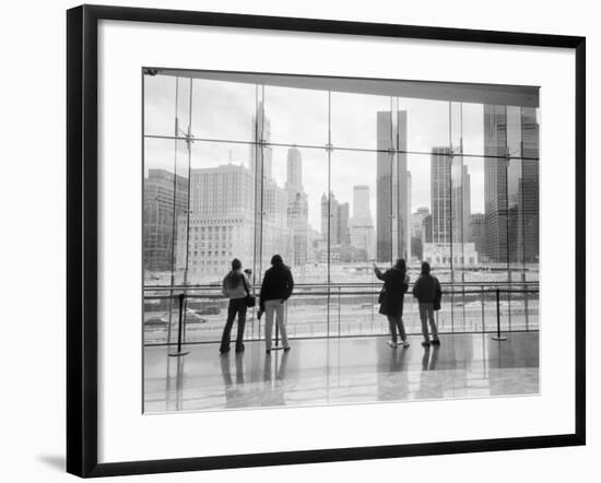 Looking at Ground Zero, Lower Manhattan, NYC-Walter Bibikow-Framed Photographic Print