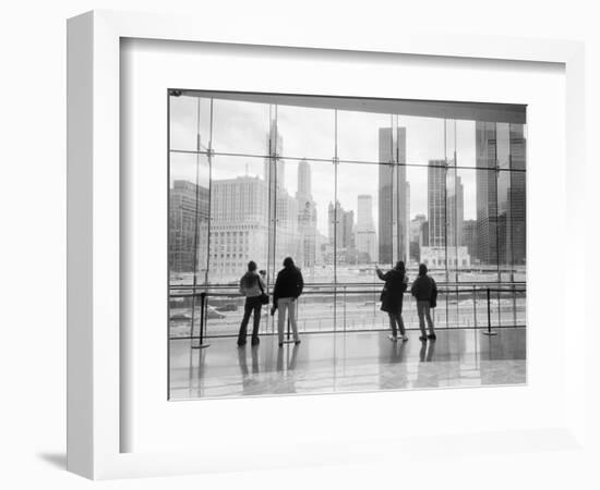 Looking at Ground Zero, Lower Manhattan, NYC-Walter Bibikow-Framed Photographic Print