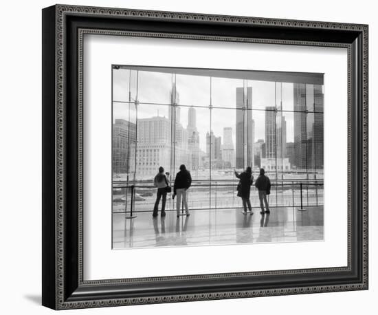 Looking at Ground Zero, Lower Manhattan, NYC-Walter Bibikow-Framed Photographic Print