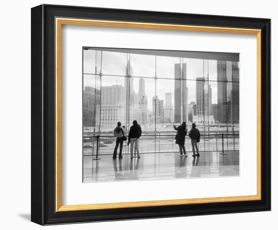 Looking at Ground Zero, Lower Manhattan, NYC-Walter Bibikow-Framed Photographic Print