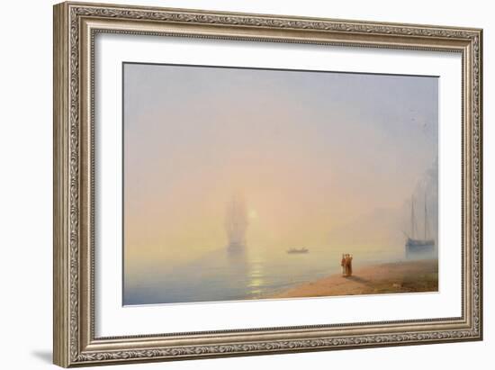 Looking at the Black Sea-Ivan Konstantinovich Aivazovsky-Framed Giclee Print