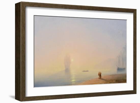 Looking at the Black Sea-Ivan Konstantinovich Aivazovsky-Framed Giclee Print