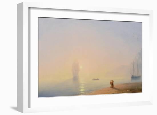 Looking at the Black Sea-Ivan Konstantinovich Aivazovsky-Framed Giclee Print