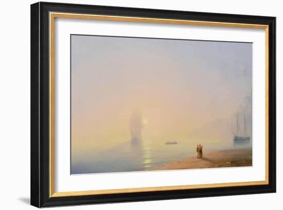 Looking at the Black Sea-Ivan Konstantinovich Aivazovsky-Framed Giclee Print