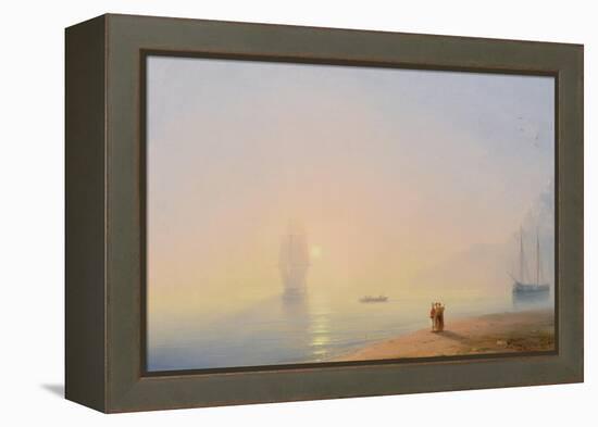 Looking at the Black Sea-Ivan Konstantinovich Aivazovsky-Framed Premier Image Canvas