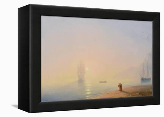 Looking at the Black Sea-Ivan Konstantinovich Aivazovsky-Framed Premier Image Canvas