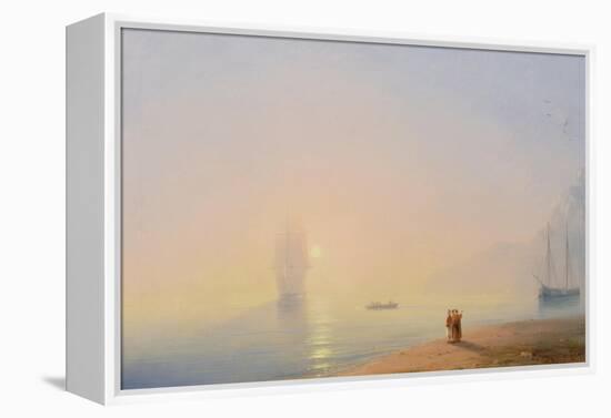 Looking at the Black Sea-Ivan Konstantinovich Aivazovsky-Framed Premier Image Canvas