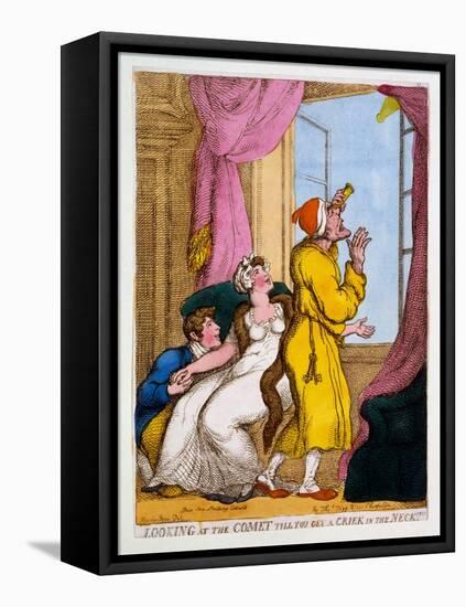 Looking at the Comet Till You Get a Criek in the Neck, 1811-Thomas Rowlandson-Framed Premier Image Canvas