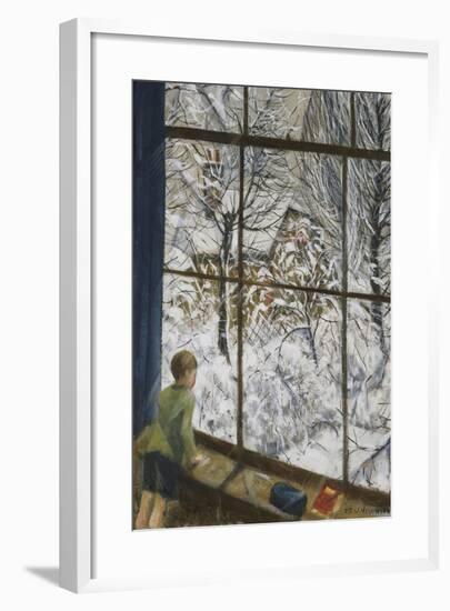 Looking at the Snow-Christopher Richard Wynne Nevinson-Framed Giclee Print
