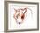 Looking at you looking at me, 2021, (mixed media on paper)-Mark Adlington-Framed Giclee Print