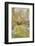 Looking Down a Grass Path with a Bed of Daffodils and Trees on Either Side-Beatrice Parsons-Framed Photographic Print