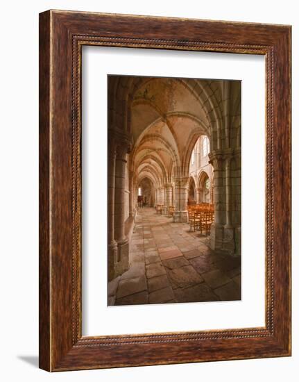 Looking Down an Aisle in the Church of Notre Dame, Saint Pere, Yonne, Burgundy, France, Europe-Julian Elliott-Framed Photographic Print