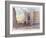 Looking Down Broad Street from Wall in 1873, Illustration from 'Old New York, Yesterday and Today…-American School-Framed Giclee Print