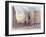 Looking Down Broad Street from Wall in 1873, Illustration from 'Old New York, Yesterday and Today…-American School-Framed Giclee Print