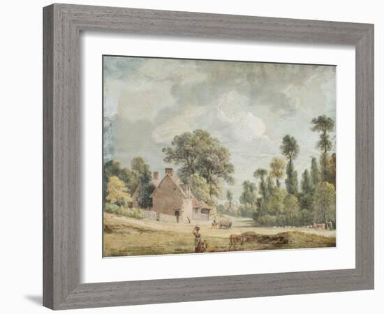 Looking Down Egham Hill-Paul Sandby-Framed Giclee Print