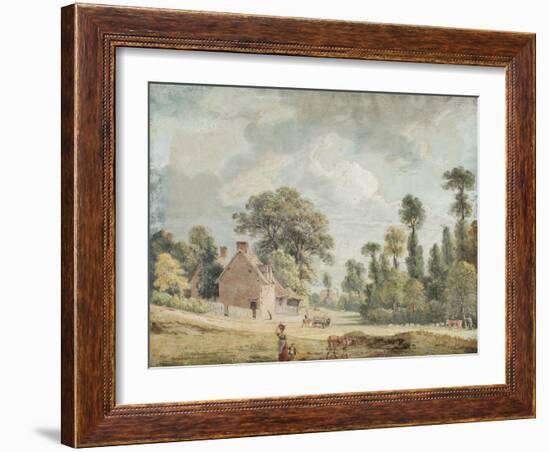 Looking Down Egham Hill-Paul Sandby-Framed Giclee Print