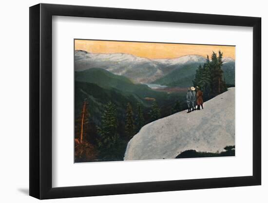 'Looking down from Mount Rainier', c1916-Asahel Curtis-Framed Photographic Print