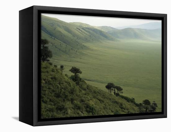 Looking Down into Ngorongoro Crater, Tanzania, East Africa, Unesco World Heritage Site-Staffan Widstrand-Framed Premier Image Canvas