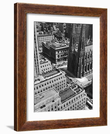 Looking Down on Saint Patrick's Cathedral, New York City-Alfred Eisenstaedt-Framed Photographic Print