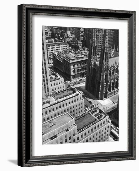 Looking Down on Saint Patrick's Cathedral, New York City-Alfred Eisenstaedt-Framed Photographic Print