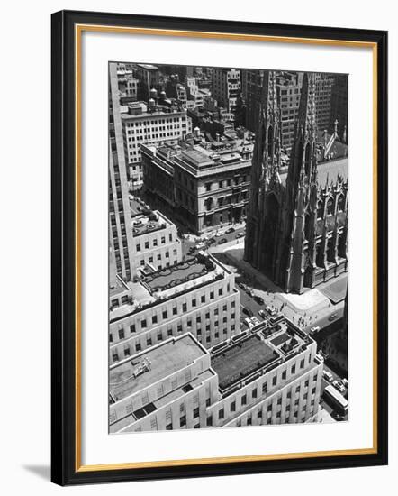 Looking Down on Saint Patrick's Cathedral, New York City-Alfred Eisenstaedt-Framed Photographic Print