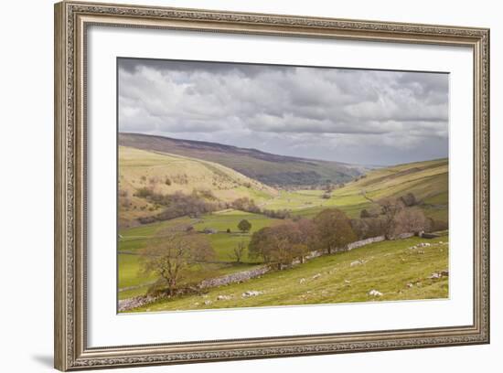 Looking Down onto Littondale in the Yorkshire Dales National Park-Julian Elliott-Framed Photographic Print