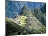Looking Down onto the Inca City from the Inca Trail, Machu Picchu, Unesco World Heritage Site, Peru-Christopher Rennie-Mounted Photographic Print