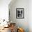 Looking Down Row of Empty Scarred Old Fashioned Desks in Schoolroom-Walter Sanders-Framed Photographic Print displayed on a wall