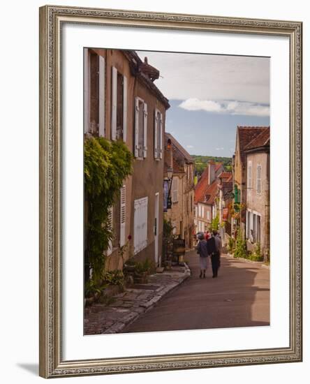 Looking Down the Main Street in Vezelay, Yonne, Burgundy, France, Europe-Julian Elliott-Framed Photographic Print