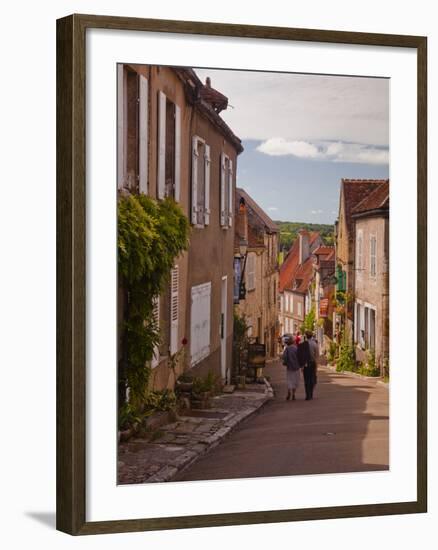 Looking Down the Main Street in Vezelay, Yonne, Burgundy, France, Europe-Julian Elliott-Framed Photographic Print