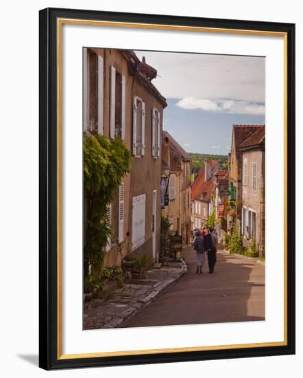 Looking Down the Main Street in Vezelay, Yonne, Burgundy, France, Europe-Julian Elliott-Framed Photographic Print
