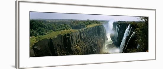 Looking Down the Victoria Falls Gorge from the Zambian Side, Zambia-null-Framed Photographic Print