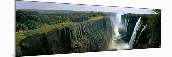 Looking Down the Victoria Falls Gorge from the Zambian Side, Zambia-null-Mounted Photographic Print