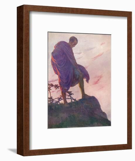 'Looking down upon the stream, he stood awhile deep in thought', c1912 (1912)-Unknown-Framed Giclee Print