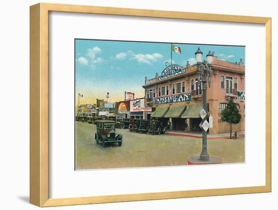 'Looking East on Second Street', c1939-Unknown-Framed Giclee Print