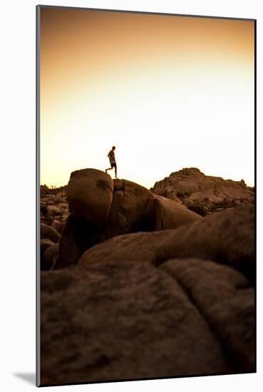 Looking For Lines Amongst The Stone In Joshua Tree National Park-Daniel Kuras-Mounted Photographic Print