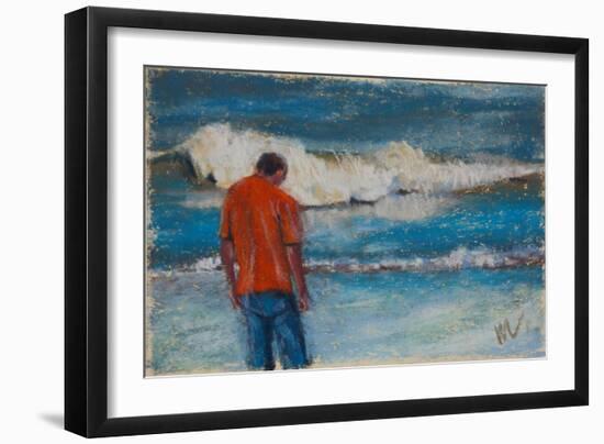 Looking for Shark Teeth-Marie Marfia Fine Art-Framed Giclee Print