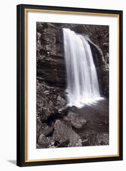 Looking Glass Falls North Carolina BW-Steve Gadomski-Framed Photographic Print