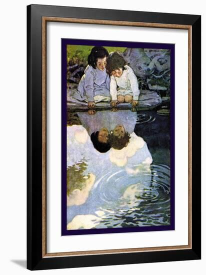 Looking-Glass River-Jessie Willcox-Smith-Framed Art Print
