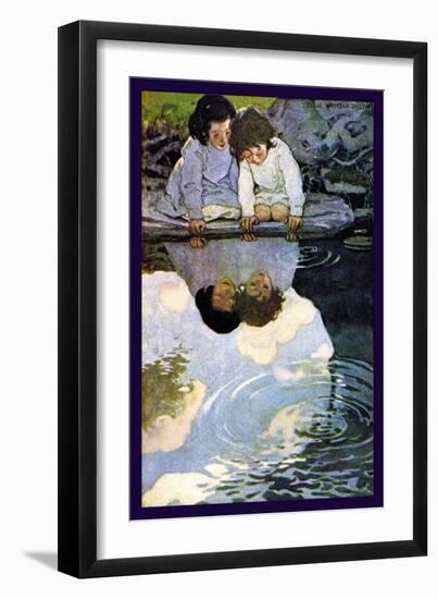 Looking-Glass River-Jessie Willcox-Smith-Framed Art Print