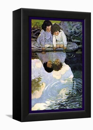 Looking-Glass River-Jessie Willcox-Smith-Framed Stretched Canvas