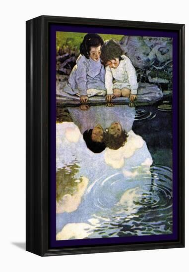 Looking-Glass River-Jessie Willcox-Smith-Framed Stretched Canvas