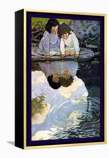 Looking-Glass River-Jessie Willcox-Smith-Framed Stretched Canvas