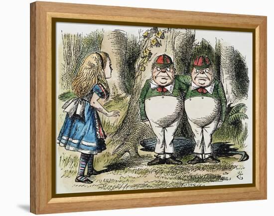 Looking Glass-John Tenniel-Framed Premier Image Canvas