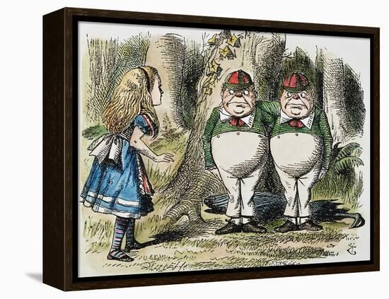 Looking Glass-John Tenniel-Framed Premier Image Canvas