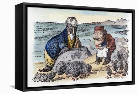 Looking Glass-John Tenniel-Framed Premier Image Canvas