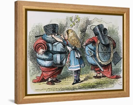 Looking Glass-John Tenniel-Framed Premier Image Canvas