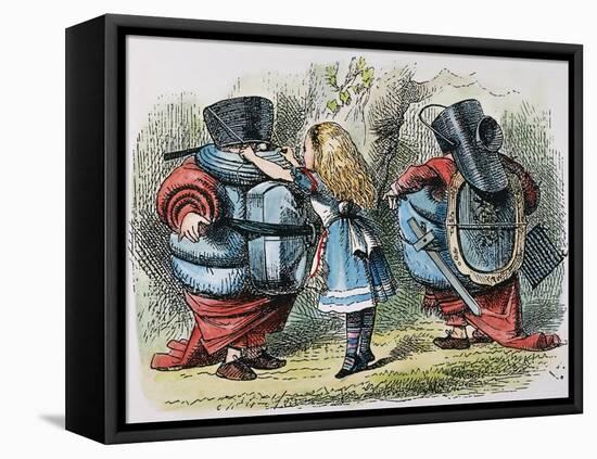 Looking Glass-John Tenniel-Framed Premier Image Canvas