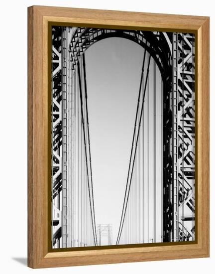 Looking Head on at Roadway of George Washington Bridge-Margaret Bourke-White-Framed Premier Image Canvas