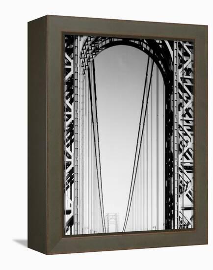 Looking Head on at Roadway of George Washington Bridge-Margaret Bourke-White-Framed Premier Image Canvas